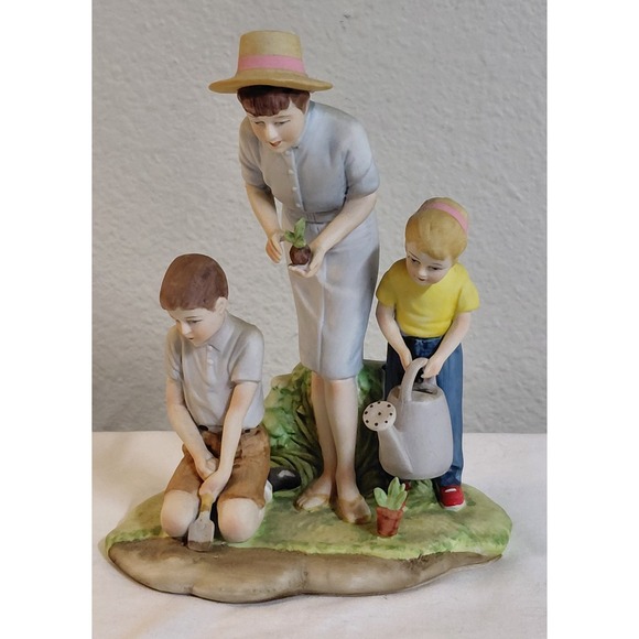 Norman Rockwell Other - Norman Rockwell Planting The Garden Figurine Americana 1983 Arnart Limited...